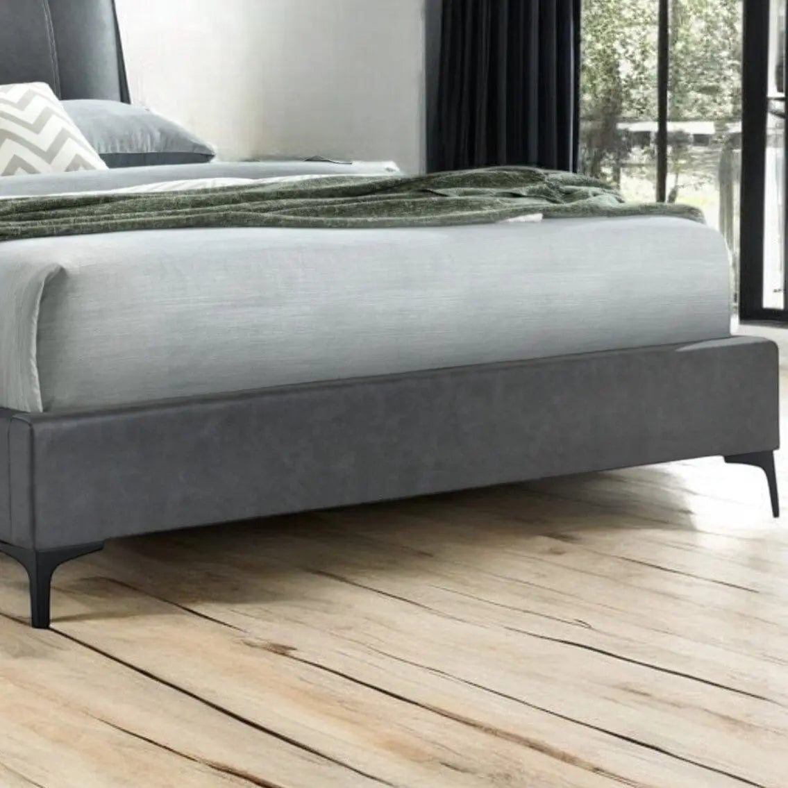 Alsager Cushion Pillowback Upholstered Bed Frame