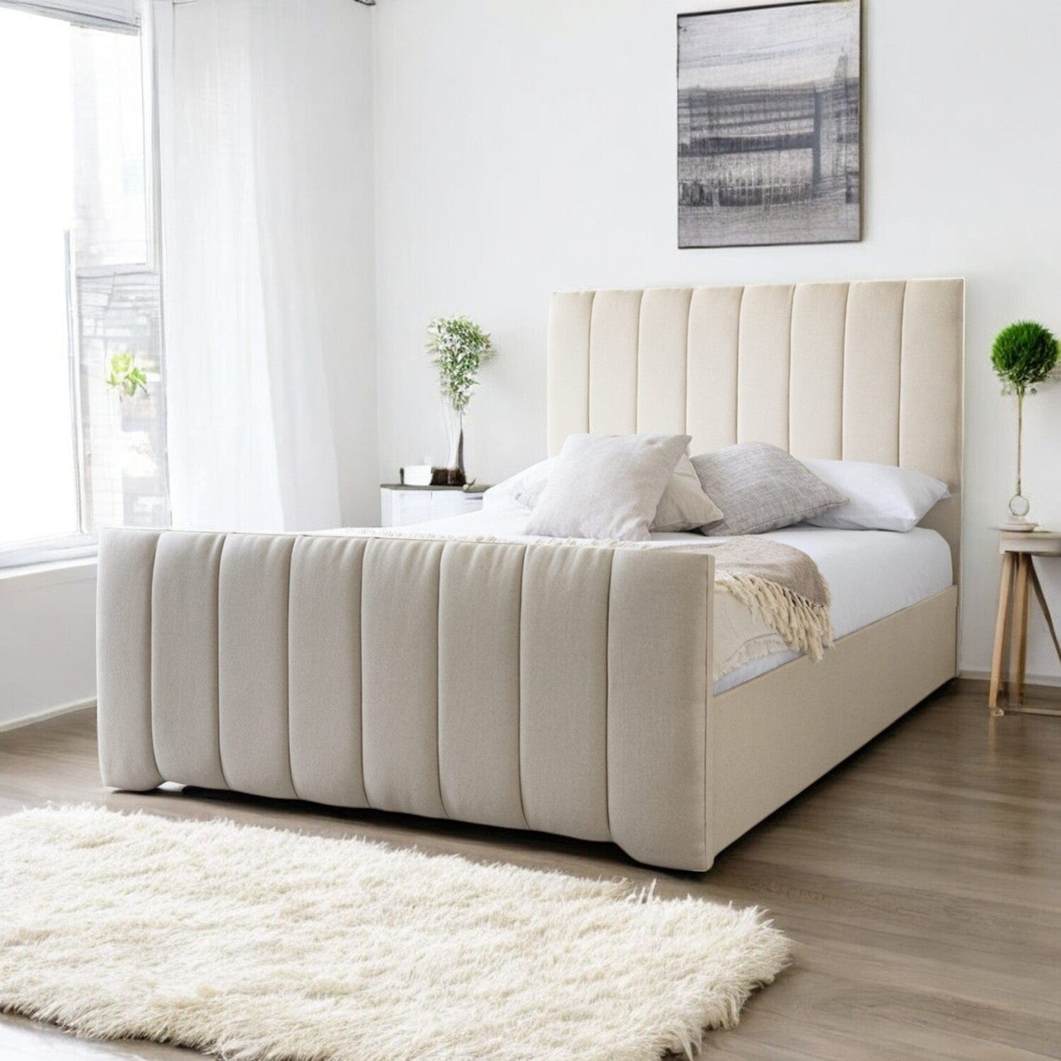 Slatted Base Bala Upholstered Bed Frame