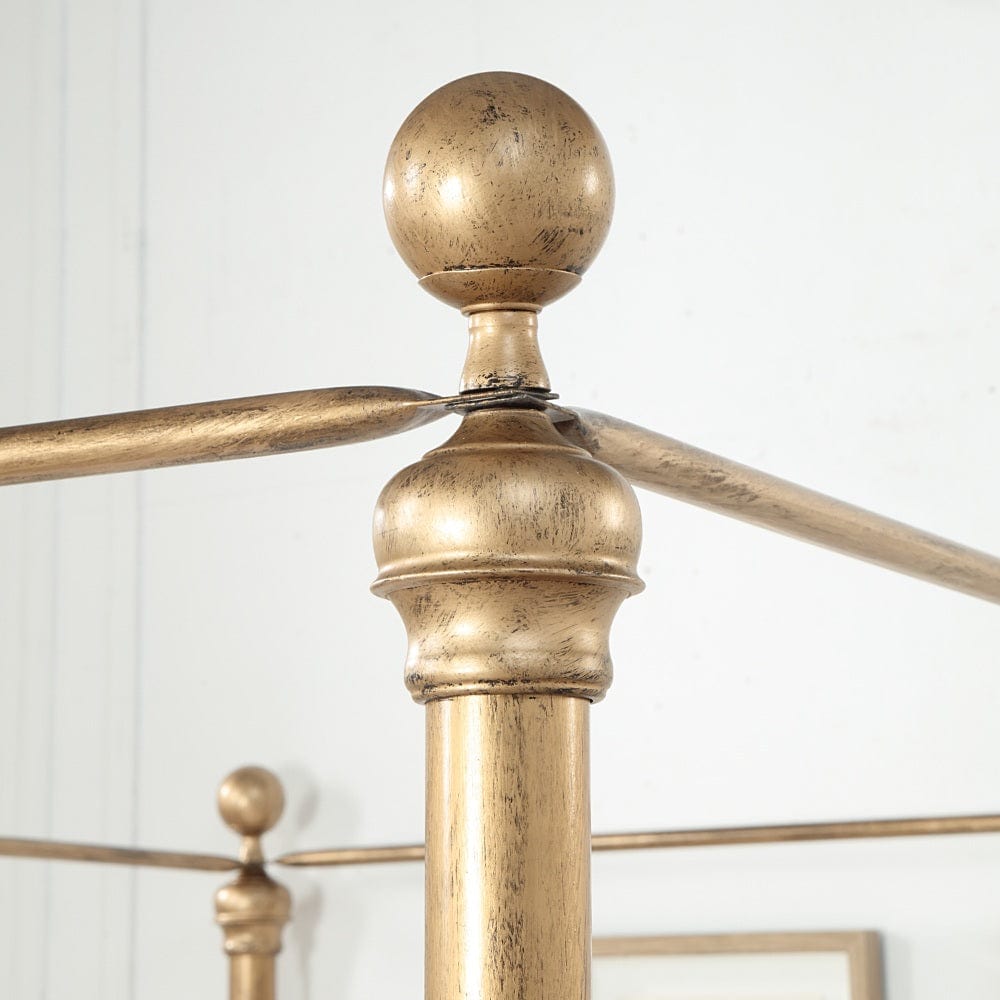 Westminster Antique Brass Effect 4 Poster Bed