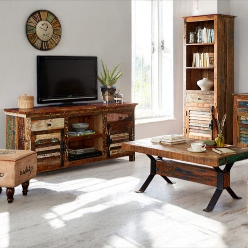 Westport 150cm Rustic Wooden TV Media Unit