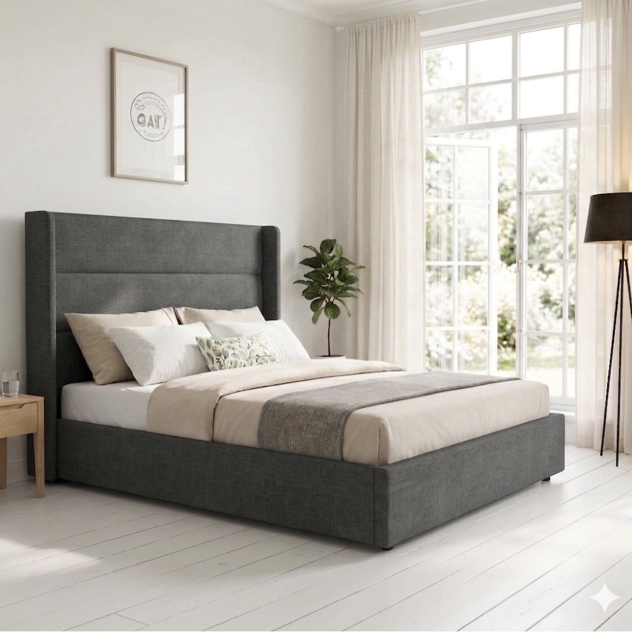 Winged Headboard Beds - OAT Home
