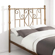 Belgravia Antique Brass Effect Victorian Metal Bed Frame - 