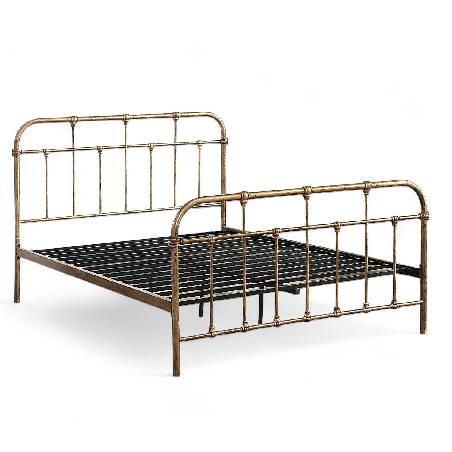 Camden Victorian Hospital Style Metal Bed Frame - 