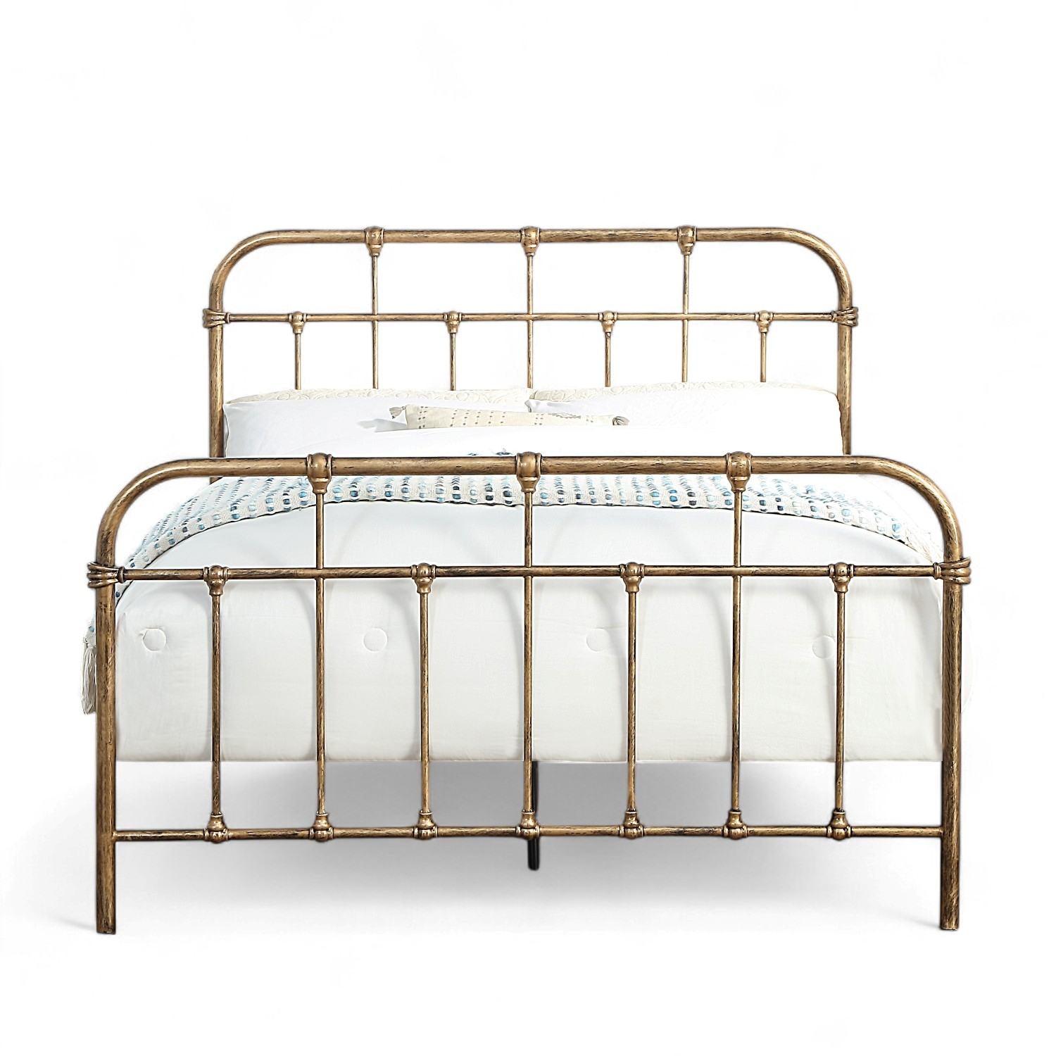Camden Victorian Hospital Style Metal Bed Frame - 