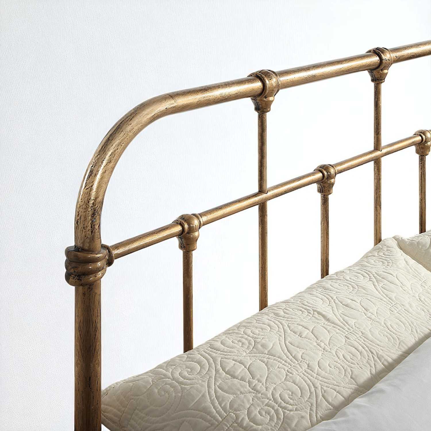 Camden Victorian Hospital Style Metal Bed Frame - 