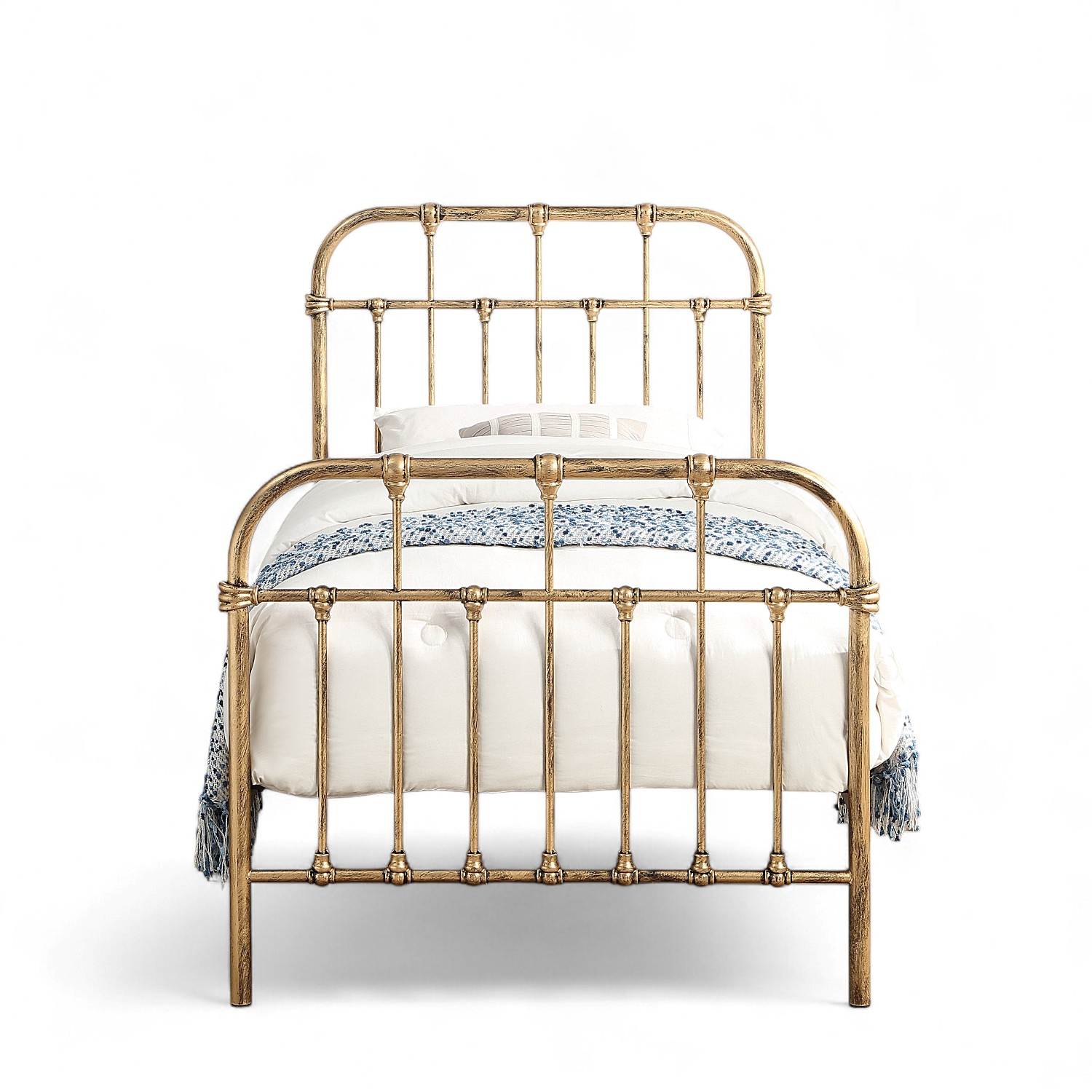 Camden Victorian Hospital Style Metal Bed Frame - 