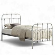 Camden Victorian Hospital Style Metal Bed Frame - 