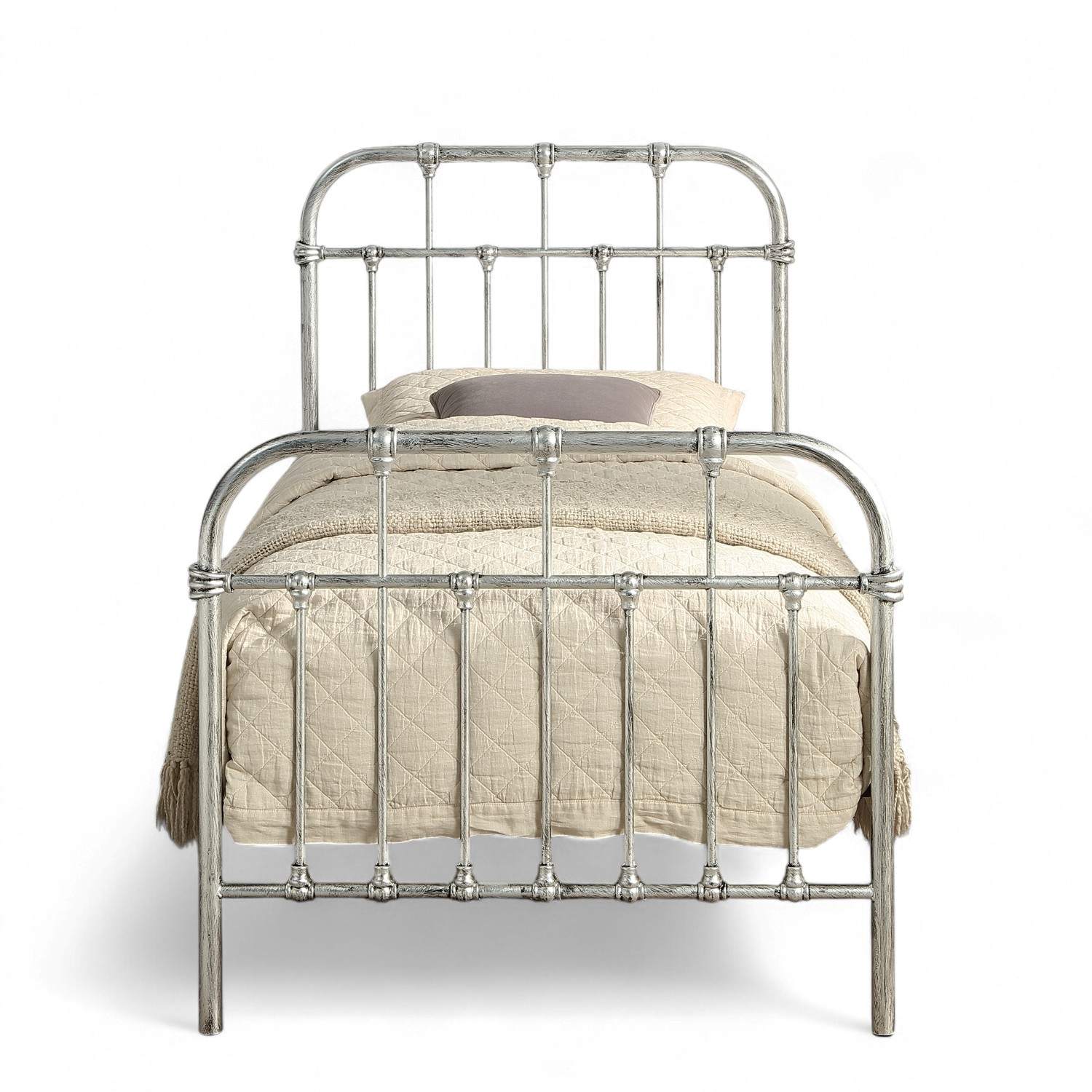 Camden Victorian Hospital Style Metal Bed Frame - 