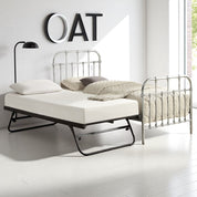Camden Victorian Hospital Single Metal Bed with Guest Trundle - 