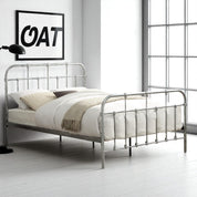Camden Victorian Hospital Style Metal Bed Frame - 