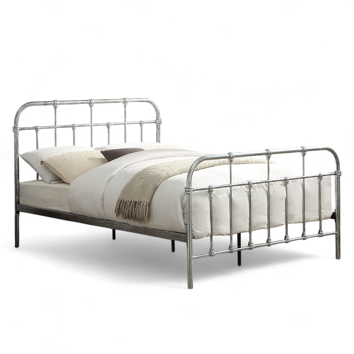 Camden Victorian Hospital Style Metal Bed Frame - 