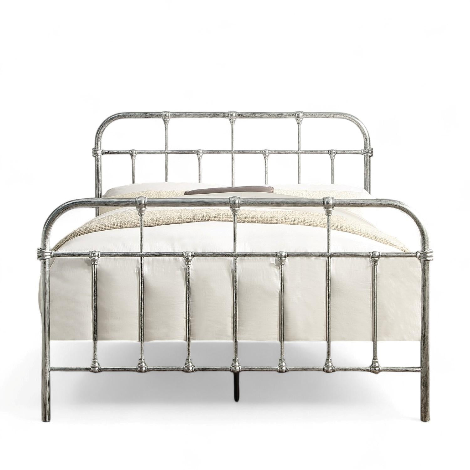 Camden Victorian Hospital Style Metal Bed Frame - 