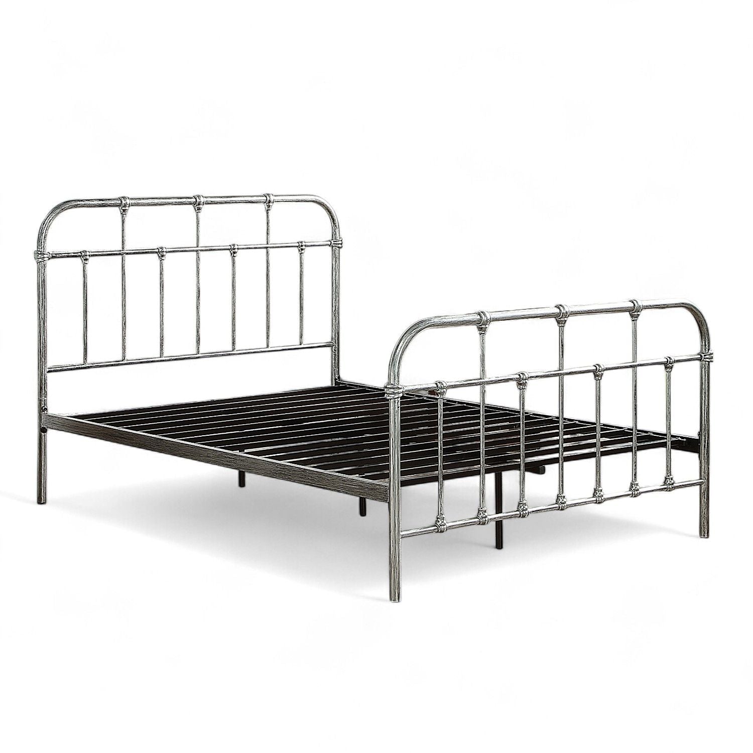 Camden Victorian Hospital Style Metal Bed Frame - 