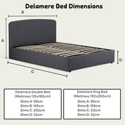 Delamere Upholstered Ottoman Storage Bed 