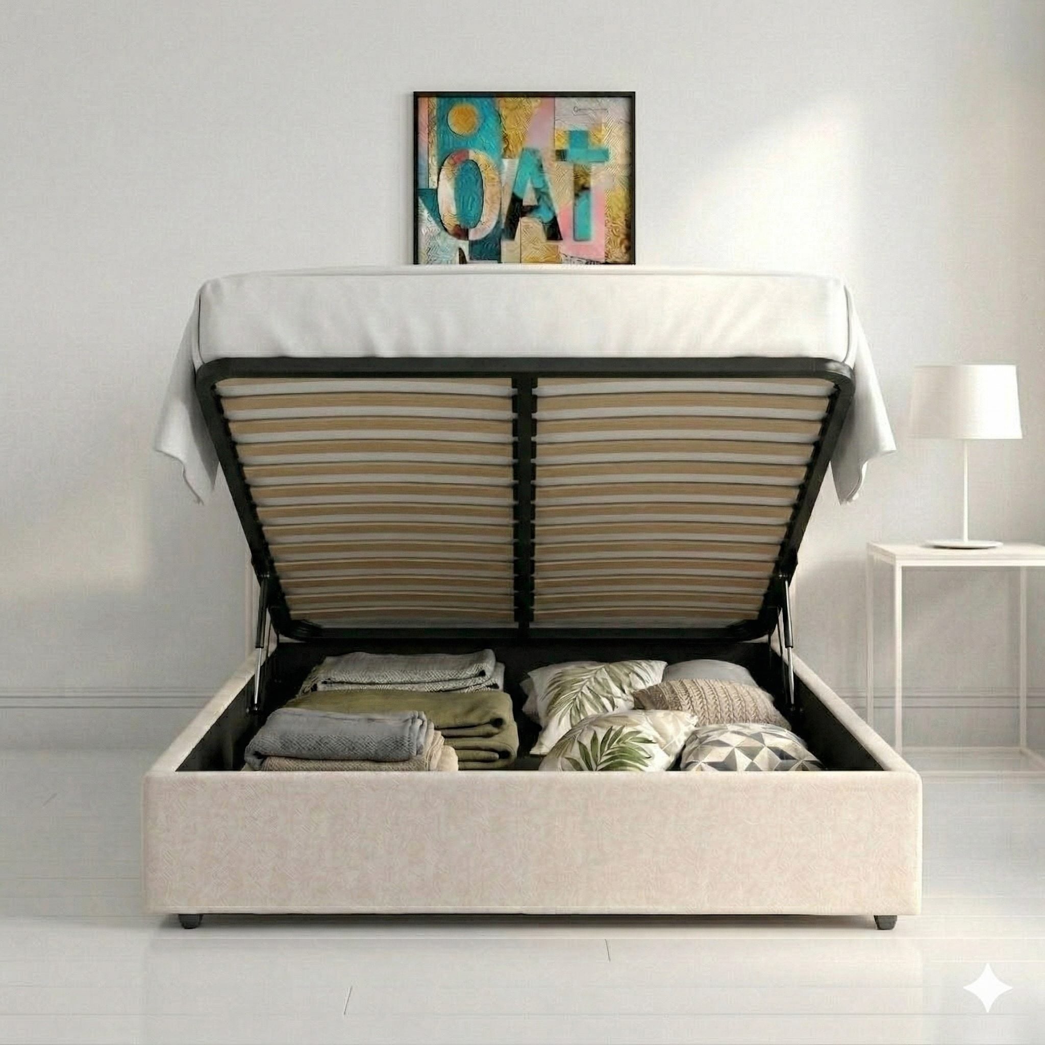 Delamere Upholstered Ottoman Storage Bed