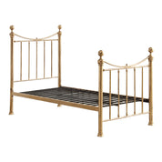 Hampstead Antique Brass Effect Metal Guest Bed with Trundle