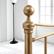 Hampstead Antique Brass Effect Traditional Metal Bed Frame - 