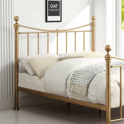 Hampstead Antique Brass Effect Traditional Metal Bed Frame - 
