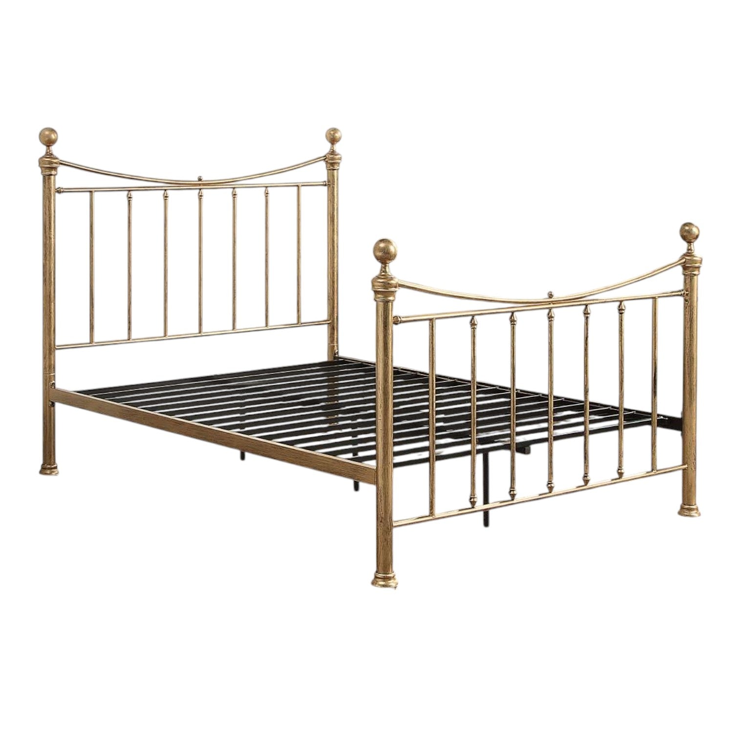 Hampstead Antique Brass Effect Metal Bed Frame