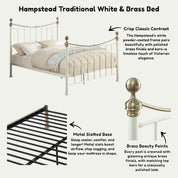 Hampstead Traditional Metal Bed Frame 