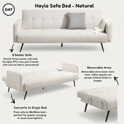 Hayle Upholstered Sofa Bed 