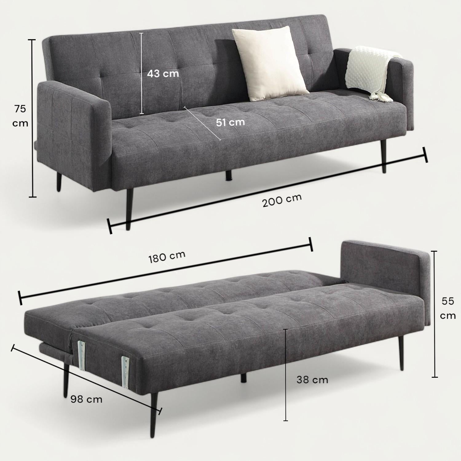 Hayle Upholstered Sofa Bed 