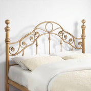 Kensington Antique Brass Effect French Style Metal Bed Frame - 