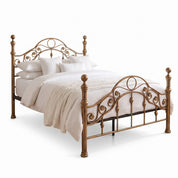 Kensington Antique Brass Effect French Style Metal Bed Frame