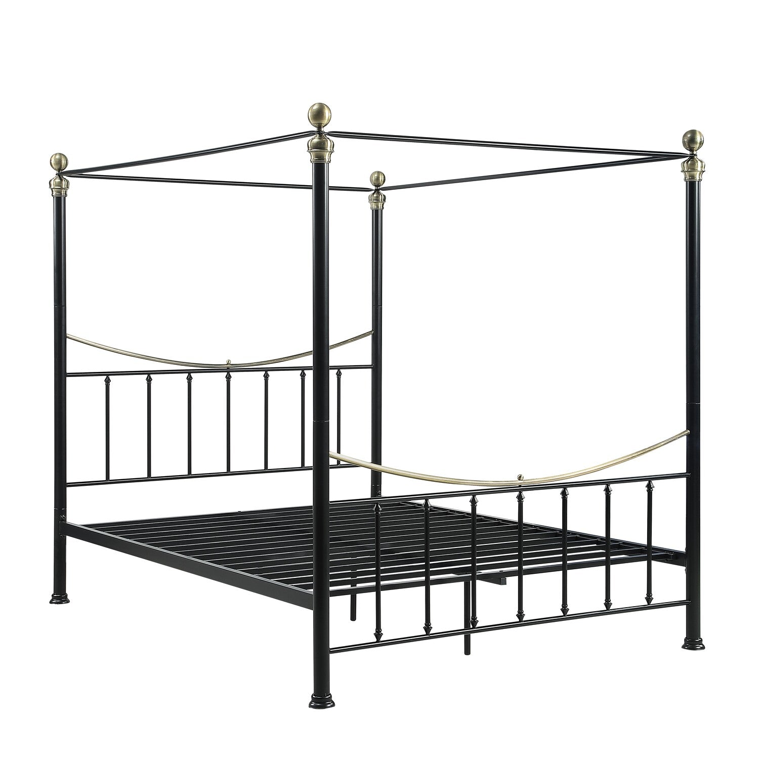 Marylebone Traditional Four Poster Metal Bed Frame