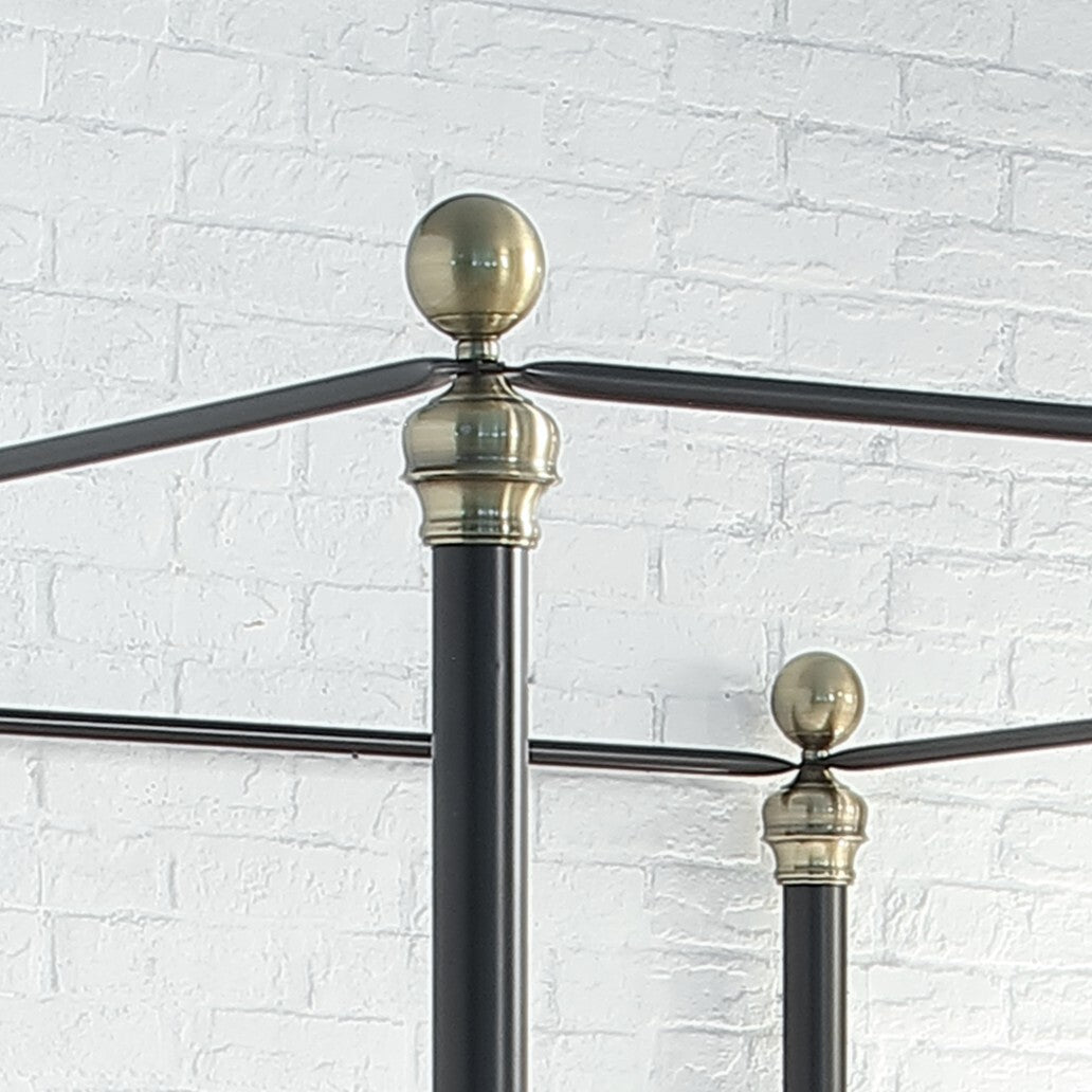 Marylebone Traditional Four Poster Metal Bed Frame