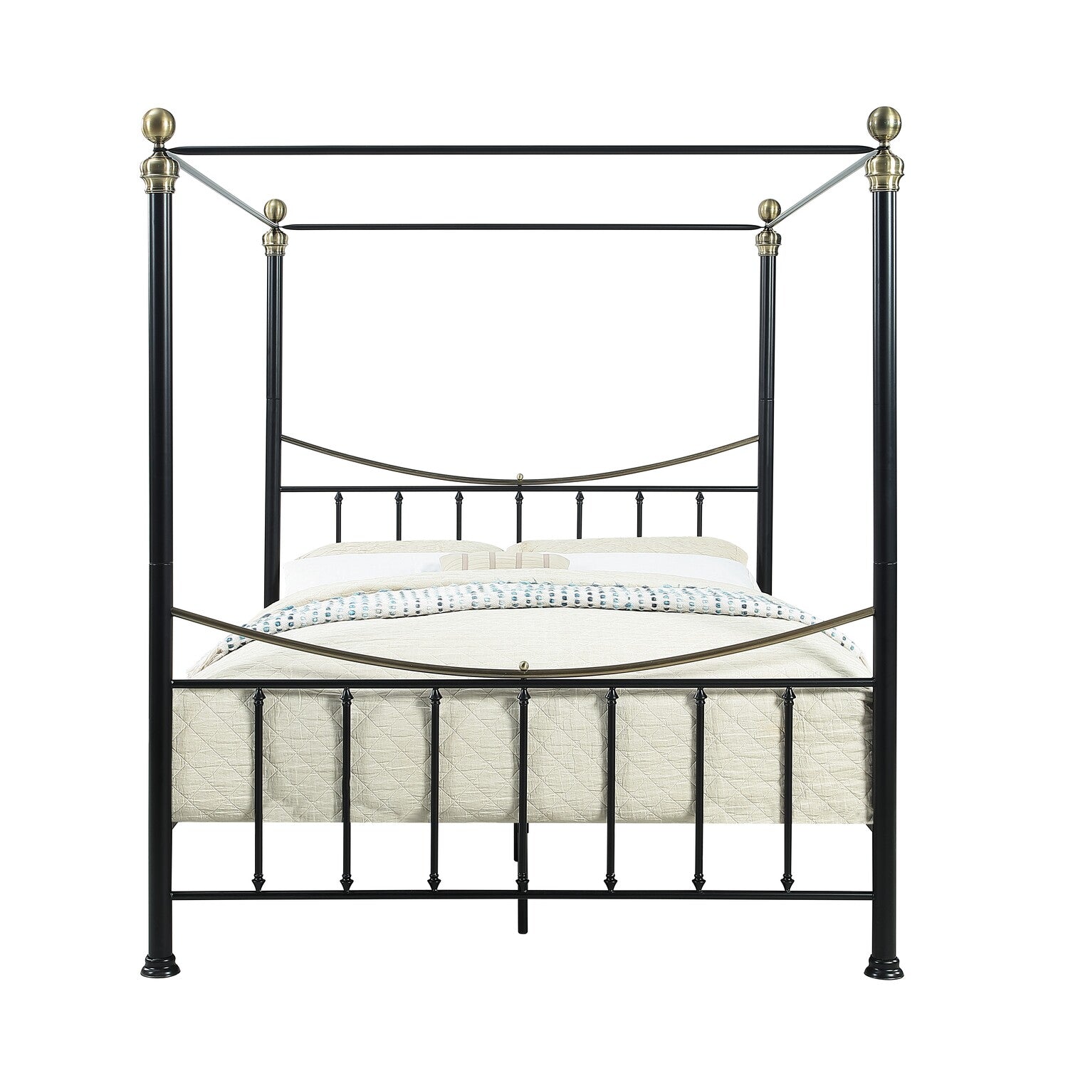 Marylebone Traditional Four Poster Metal Bed Frame