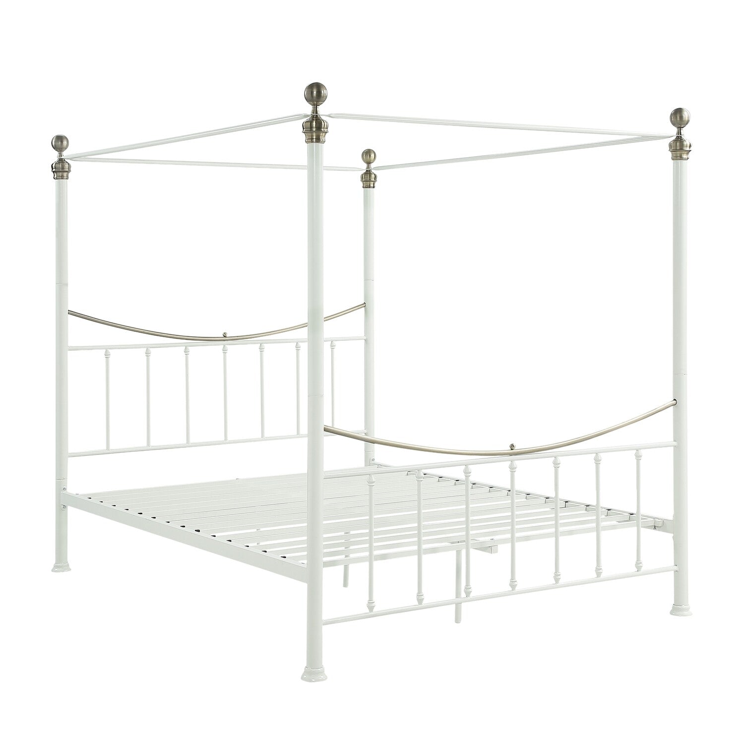 Marylebone Traditional Four Poster Metal Bed Frame
