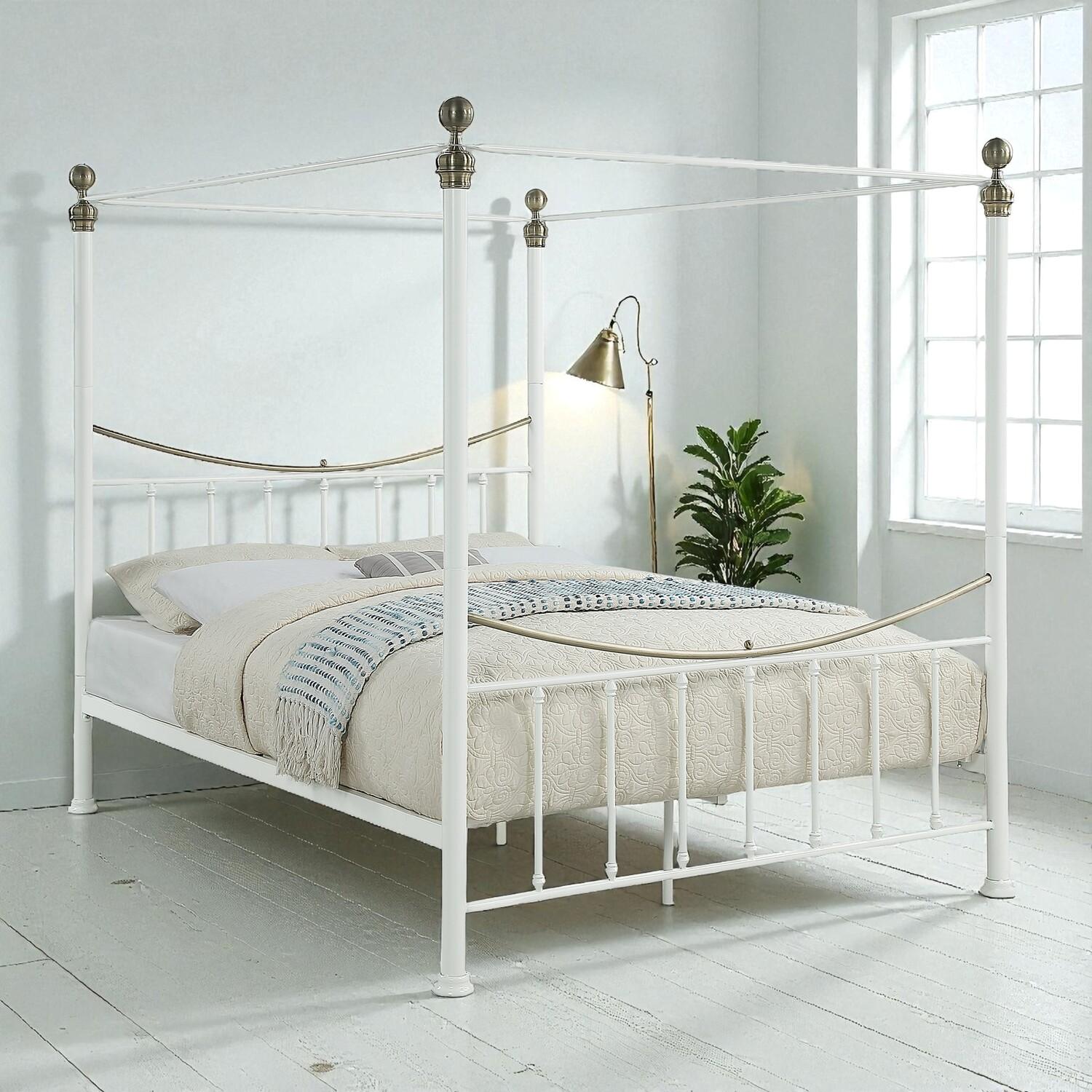 Marylebone Traditional Four Poster Metal Bed Frame