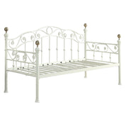 Mayfair Metal White Day Bed with Trundle