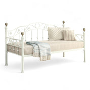 Mayfair White Single Metal Day Bed - 