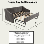 Neston Upholstered Day Bed with Guest Trundle