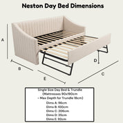 Neston Upholstered Day Bed with Guest Trundle