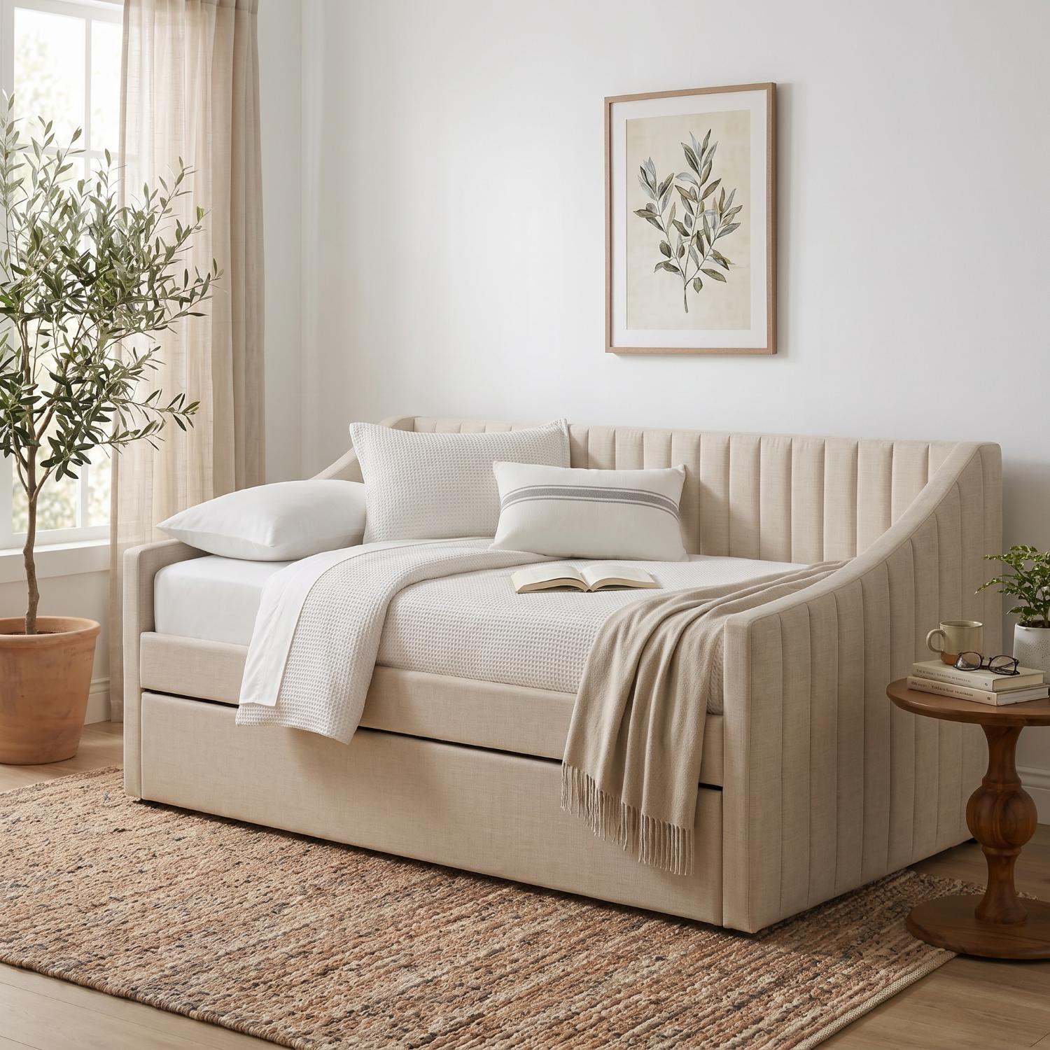 Neston Upholstered Day Bed with Guest Trundle