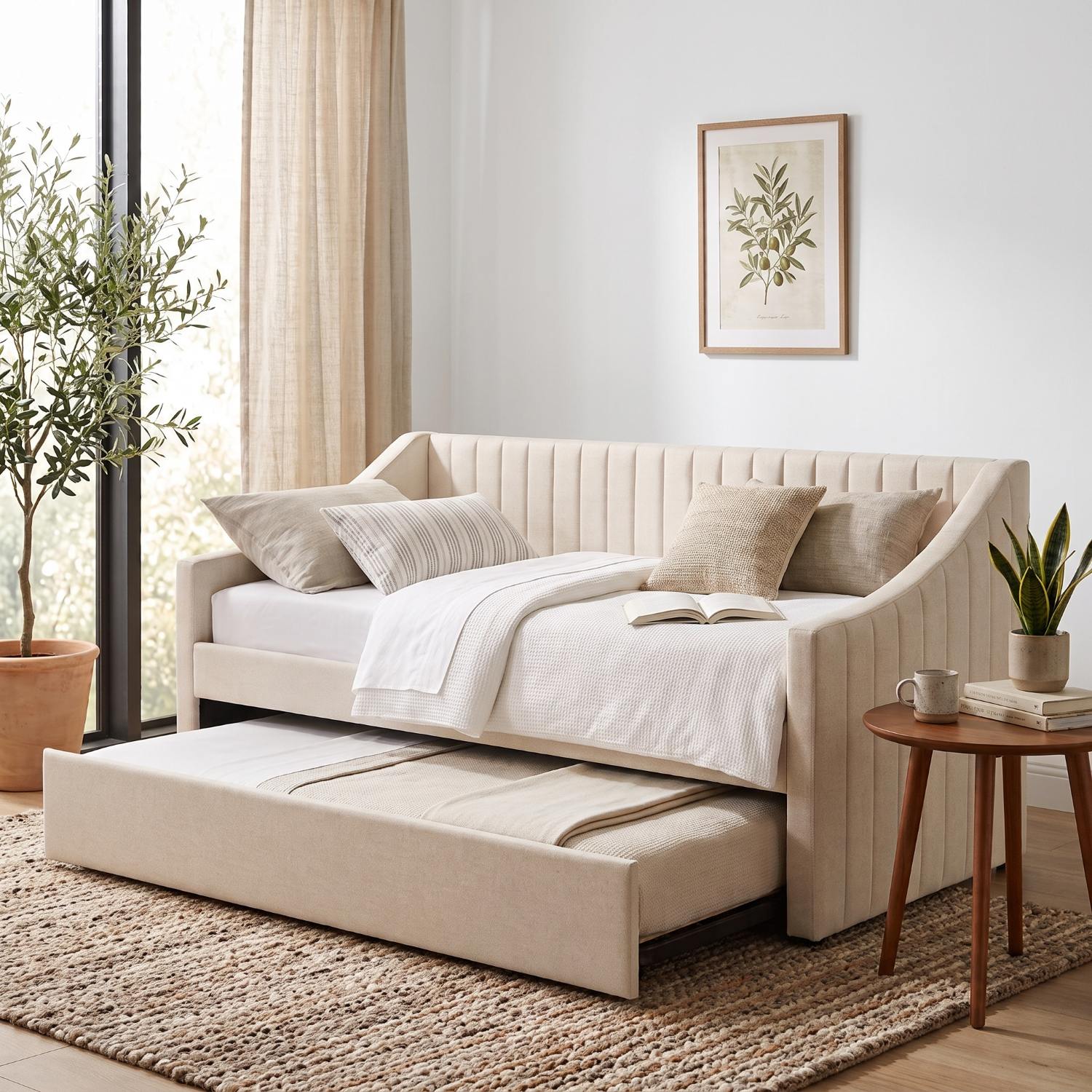 Neston Upholstered Day Bed with Guest Trundle