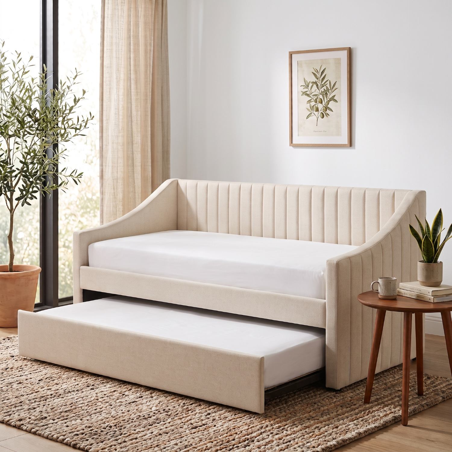 Neston Upholstered Day Bed with Guest Trundle
