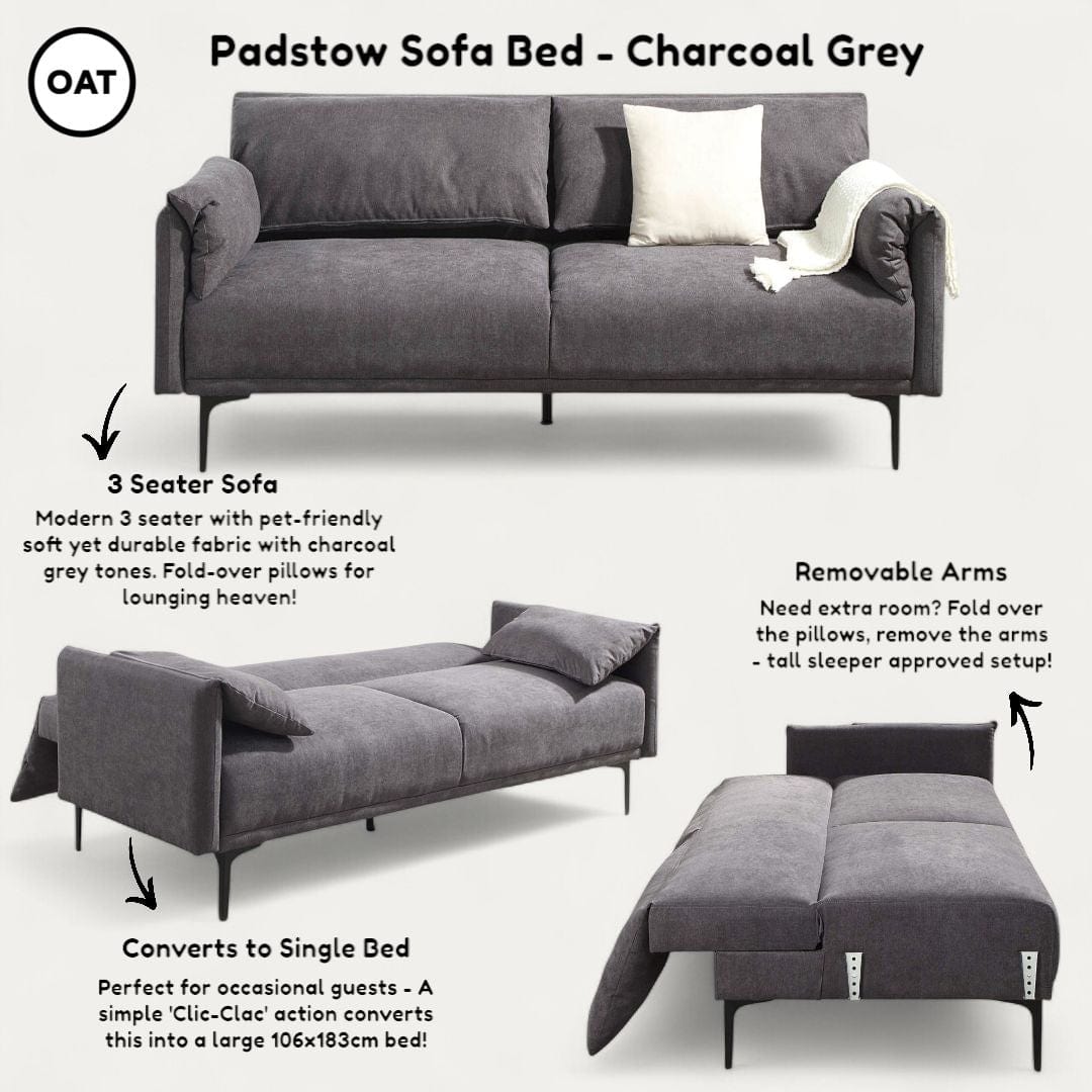 Padstow Upholstered Sofa Bed 