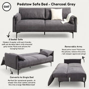 Padstow Upholstered Sofa Bed 