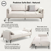 Padstow Upholstered Sofa Bed 