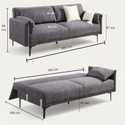 Padstow Upholstered Sofa Bed 