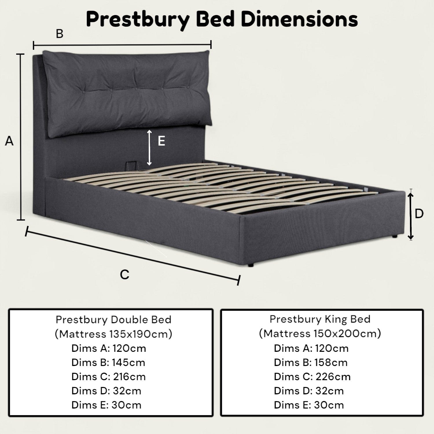 Prestbury Upholstered Ottoman Storage Bed 