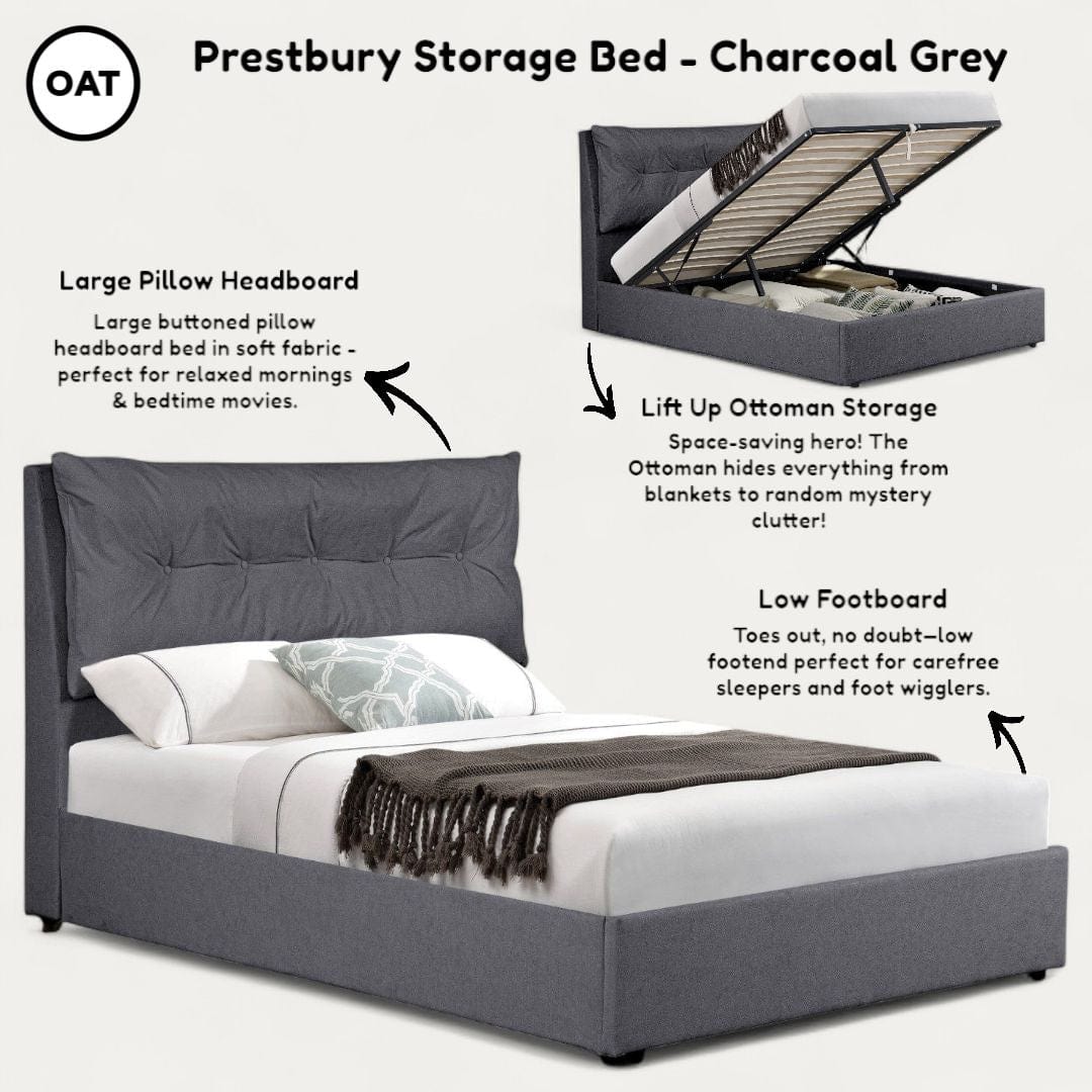Prestbury Upholstered Ottoman Storage Bed 