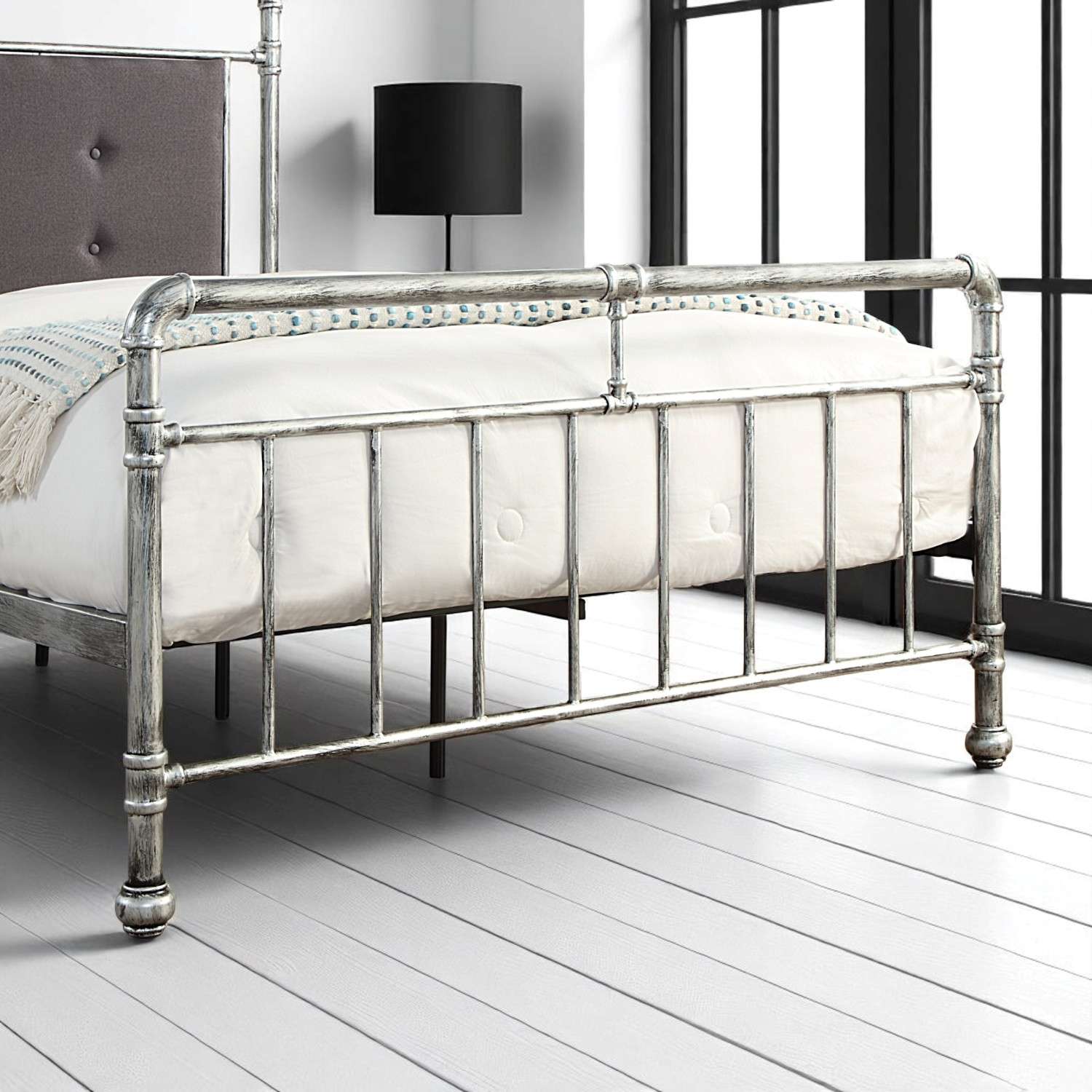 Shoreditch Industrial Scaffold Metal Bed Frame 