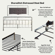 Shoreditch Industrial Scaffold Metal Bed Frame 