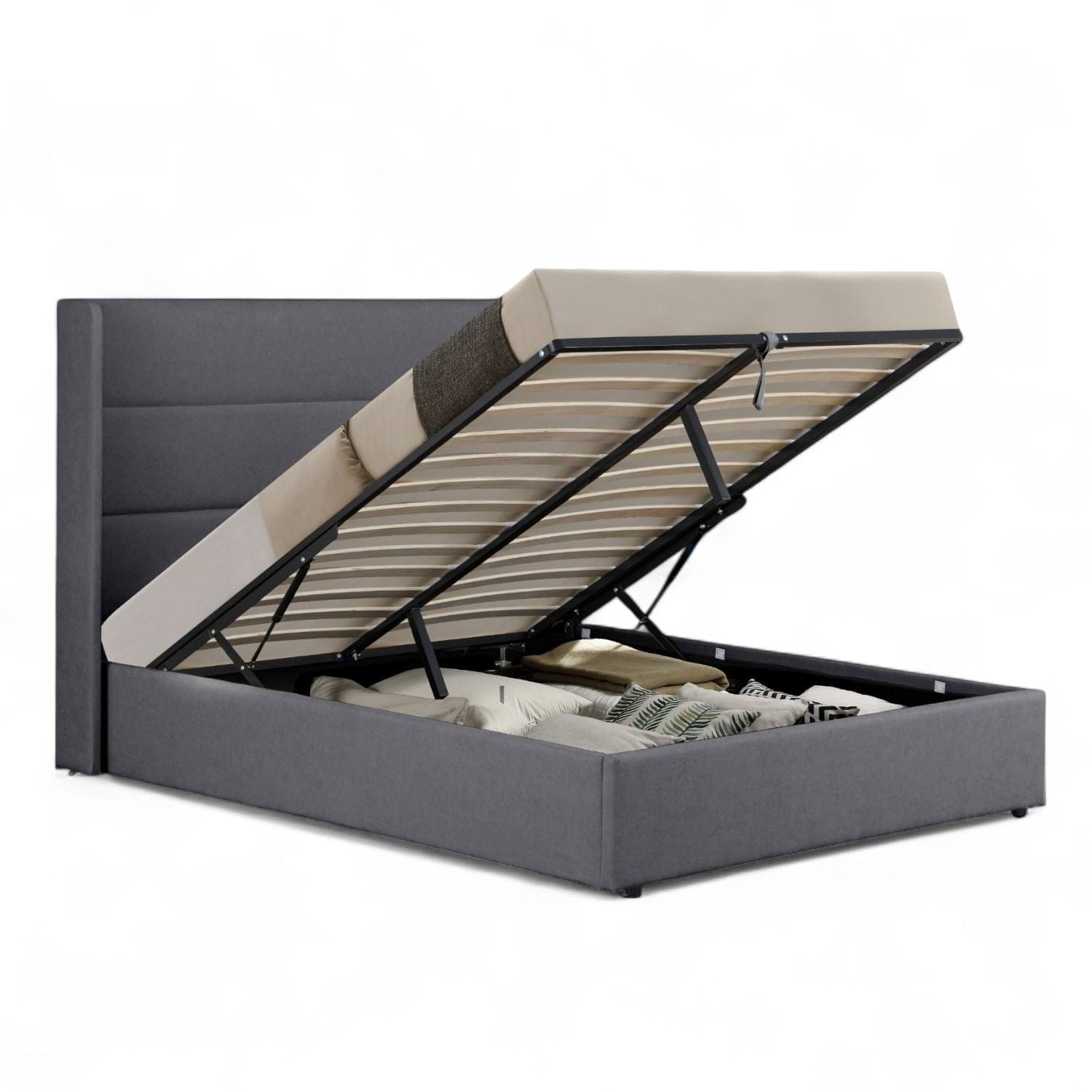 Wilmslow Upholstered Winged Ottoman Storage Bed 
