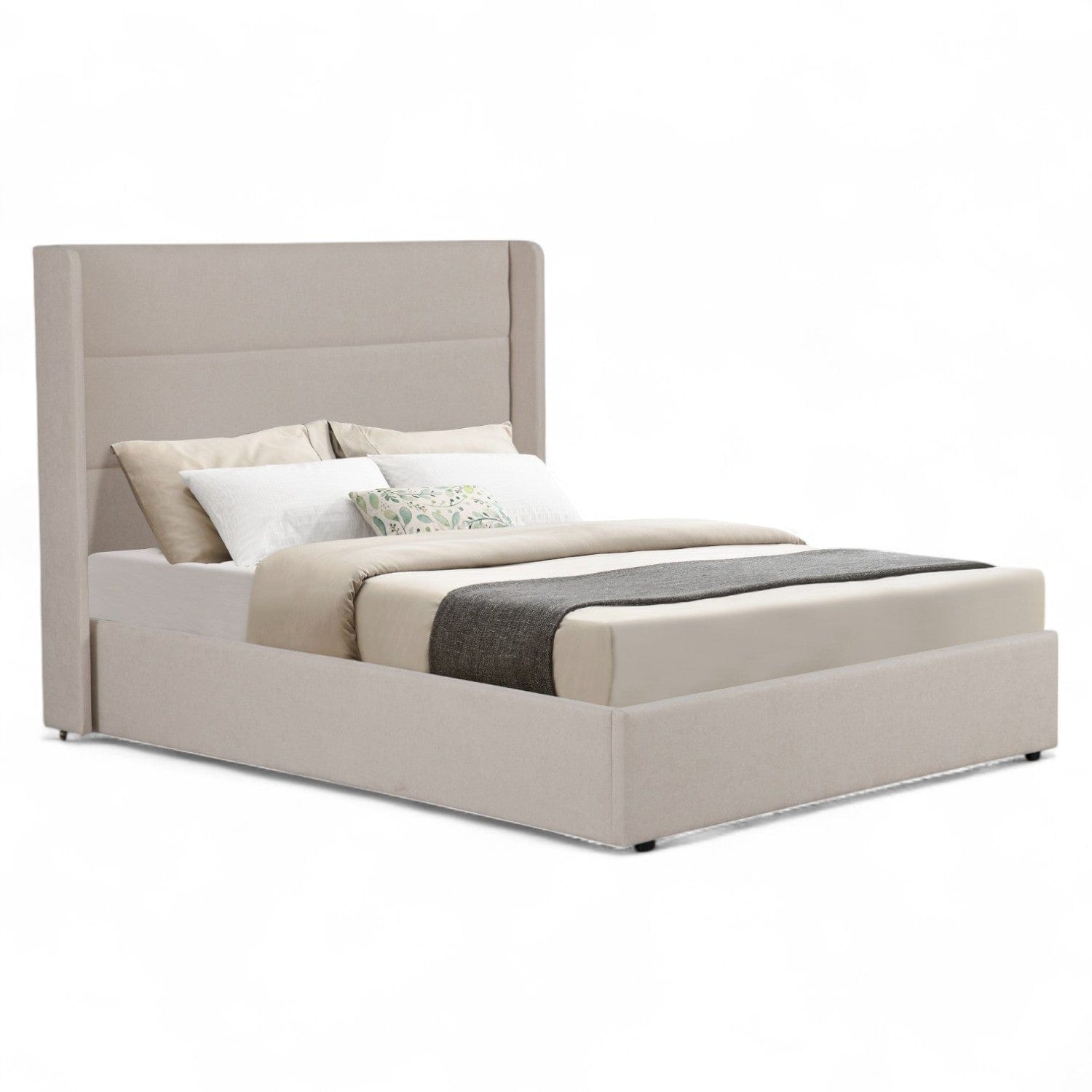 Wilmslow Upholstered Winged Ottoman Storage Bed 
